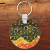 Mooie Brook-forel vliegen Sleutelhanger (Voorkant)