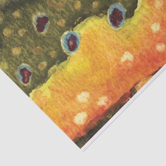 Mooie Brook-forel vliegen Tissuepapier (Detail)