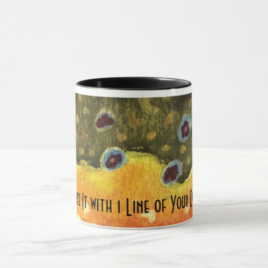 Mooie brook forel vliegende Ichthyology Mok (Midden)