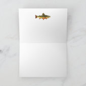 Mooie Brook-forel vliegt Feestdagen Kaart (Binnen)