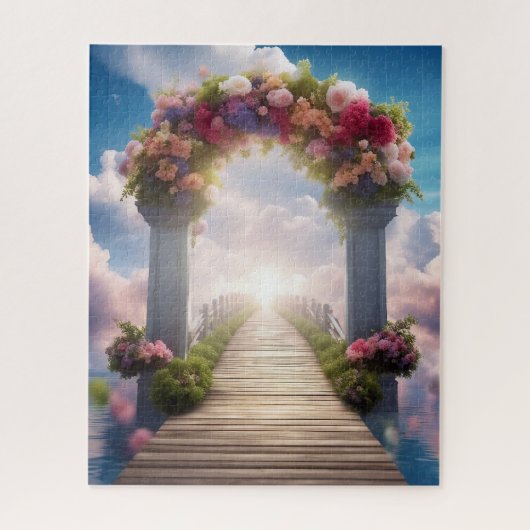 Mooie brug naar de hemel legpuzzel (Verticaal)