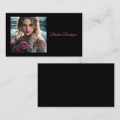 Mooie bruid bij een romantisch meer visitekaartje (Voorkant / Achterkant)