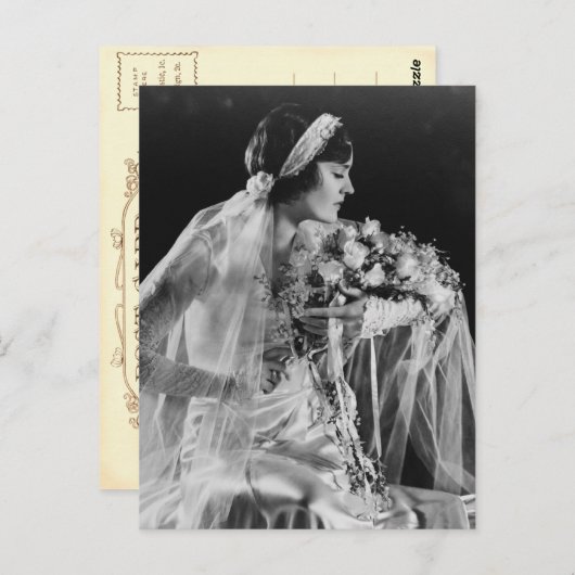 Mooie  bruid Briefkaart (Voorkant / Achterkant)