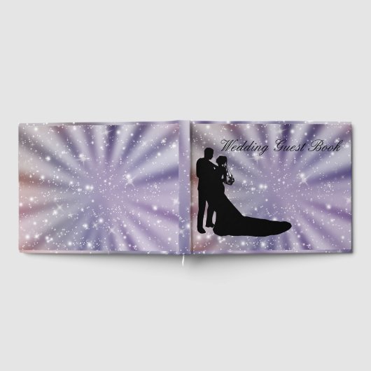 Mooie bruid & bruidegom dans silhouet bruiloft gastenboek (Volledig)