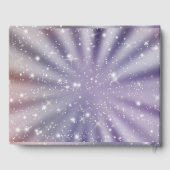 Mooie bruid & bruidegom dans silhouet bruiloft gastenboek (Achterkant)