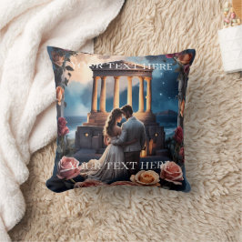 Mooie bruid & bruidegom Staand bij het Zee Kussen