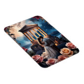 Mooie bruid & bruidegom Staand bij het Zee Magneet (Rechterzijde)