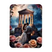 Mooie bruid & bruidegom Staand bij het Zee Magneet (Verticaal)