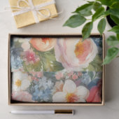 Mooie bruid en bruidegom bloemenbruiloft tissuepapier (Geschenk)