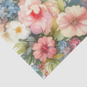 Mooie bruid en bruidegom bloemenbruiloft tissuepapier (Detail)