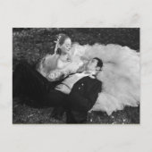 Mooie  bruid en bruidegom Briefkaart (Voorkant)