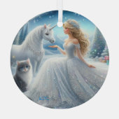 Mooie bruid fantasie ornament (Achterkant)