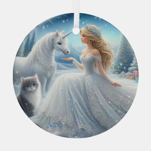 Mooie bruid fantasie ornament (Achterkant)