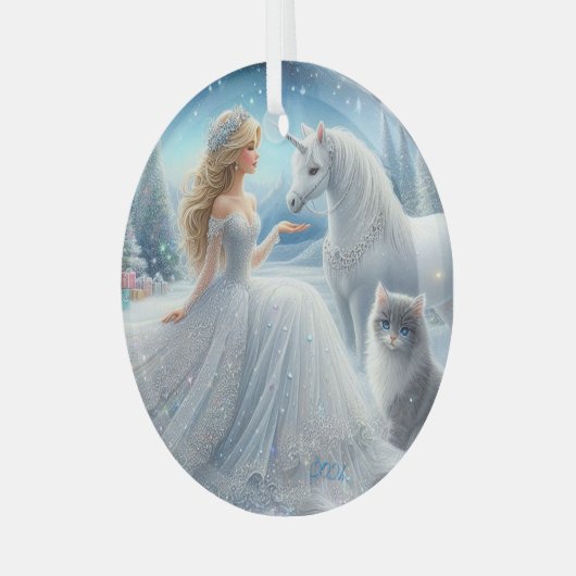 Mooie bruid fantasie ornament (Voorkant links)