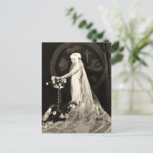 Mooie bruid Frans Briefkaart (Staand voorkant)