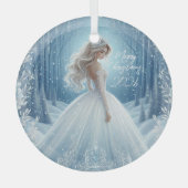 Mooie Bruid Kerst Ornament 2024 (Voorkant)