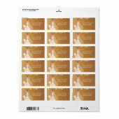 Mooie bruid retour adreslabels. etiket (Full Sheet)