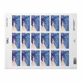 Mooie bruid retour adreslabels. etiket (Full Sheet)