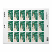 Mooie bruid retour adreslabels. etiket (Full Sheet)