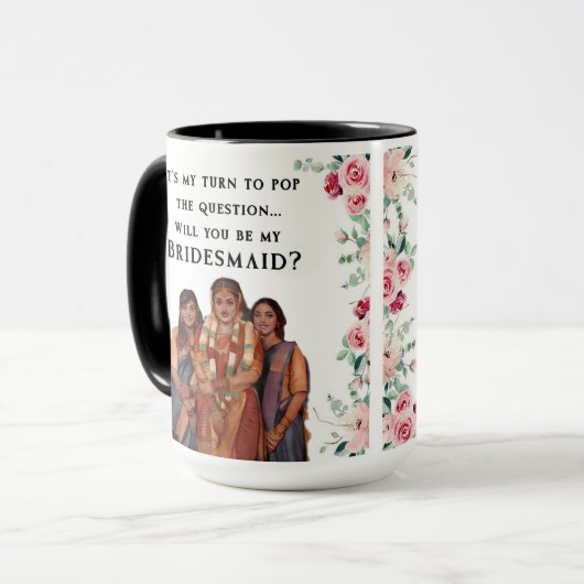 Mooie bruid-to-be door chennai mok (Voorkant links)