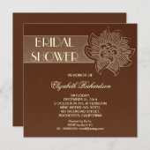 Mooie bruids douche uitnodiging (Voorkant / Achterkant)