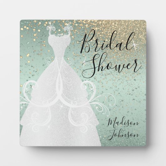 Mooie Bruidsfeest - Mintgroen Fotoplaat (Voorkant)