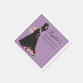 Mooie bruidsjurk silhouet servet (Hoek)