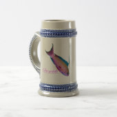 Mooie bruidskleur voor het Zee goudkleurig Bierpul (Voorkant links)