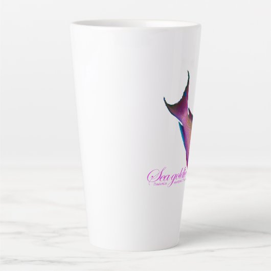 Mooie bruidskleur voor het Zee goudkleurig Latte Mok (Voorkant)