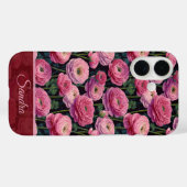 Mooie Bruidsmeisje Cadeau Ranunculus Bloem Naam Case-Mate iPhone Case (Achterkant (horizontaal))