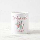 Mooie bruidsmeisje Floral Koffiemok (Center)