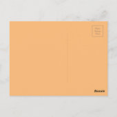 Mooie bruidsmeisje perzik bloem briefkaart (Achterkant)