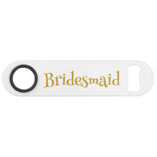 Mooie bruidsmeisje speed flessenopener