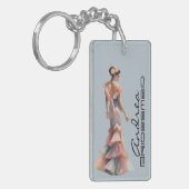 Mooie Bruidsmeisje Zachte Pastel Toegewijd Ode  Sleutelhanger (Voorkant Links)