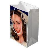 mooie bruidsprint uit de jaren 40 medium cadeauzakje (Voorkant Gekanteld)