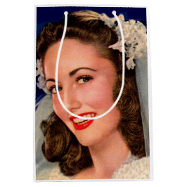 mooie bruidsprint uit de jaren 40 medium cadeauzakje