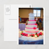 Mooie bruidstaart briefkaart (Voorkant / Achterkant)