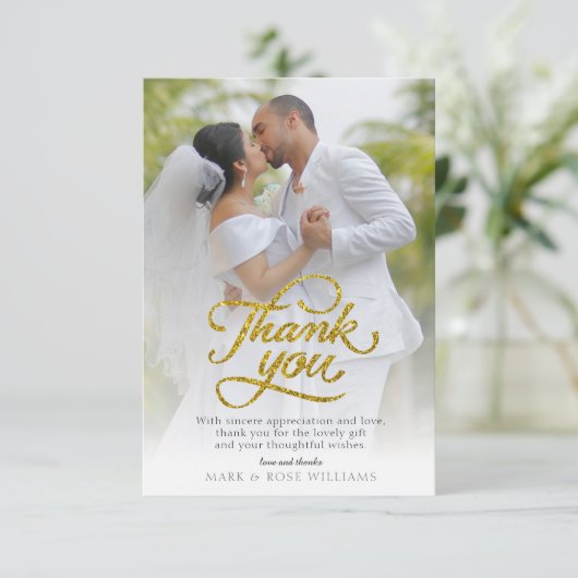 mooie bruiloft bedankt (Staand voorkant)