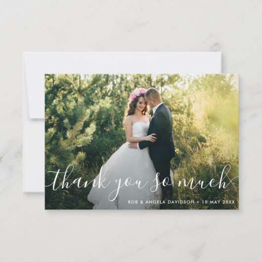 mooie bruiloft bedankt foto (Voorkant)