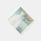Mooie Bruiloft Borrel - Mint Groen Servet (Hoek)
