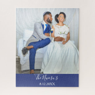 Mooie bruiloft Bride en Groom Jigzaag Puzzle Legpuzzel
