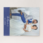 Mooie bruiloft Bride en Groom Jigzaag Puzzle Legpuzzel (Horizontaal)