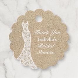 Mooie Bruiloft Bruidsjurk Dank Je Tag wit Bedankjes Labels