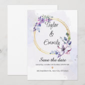 mooie bruiloft kaart (Voorkant / Achterkant)