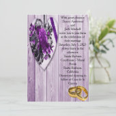 Mooie bruiloft kaart (Staand voorkant)