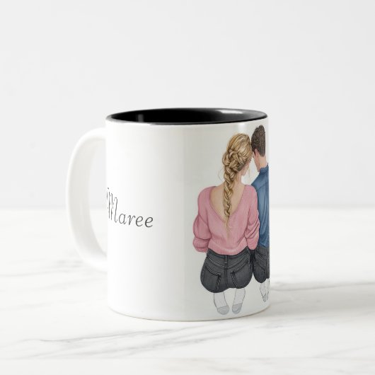 Mooie bruiloft koppels mok (Voorkant links)