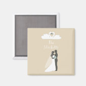 Mooie bruiloft magneet (Voorkant / Achterkant)