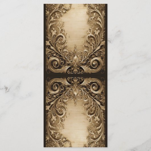 Mooie bruiloft menu (Achterkant)