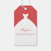 Mooie bruiloft op maat cadeaulabel (Voorkant)