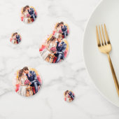 Mooie bruiloft paar aquarel confetti (Groep)